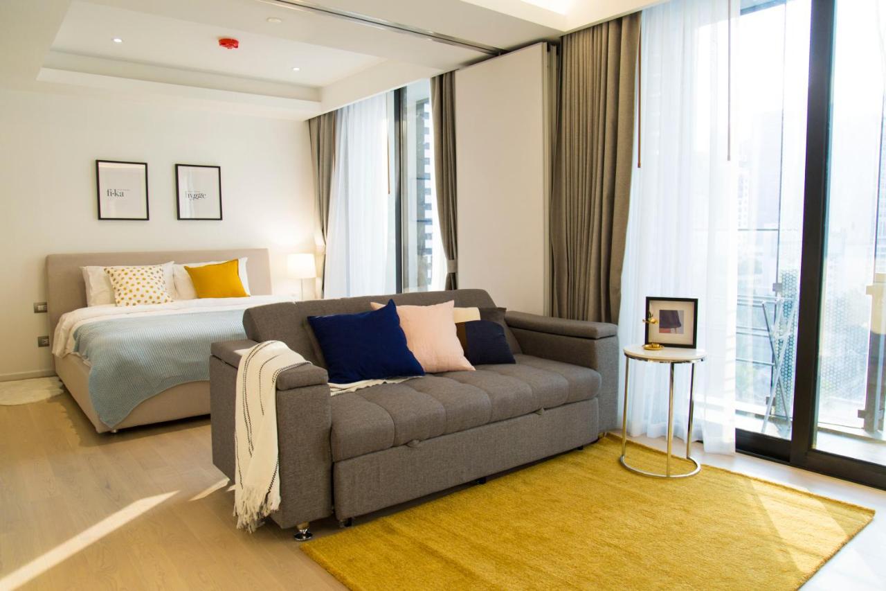 Sukhumvit 11#Luxury#Pool#Gym#Bts Nana&Mrt Sukhumvit#1Br#Max4Ppl Apartment Банкок Екстериор снимка