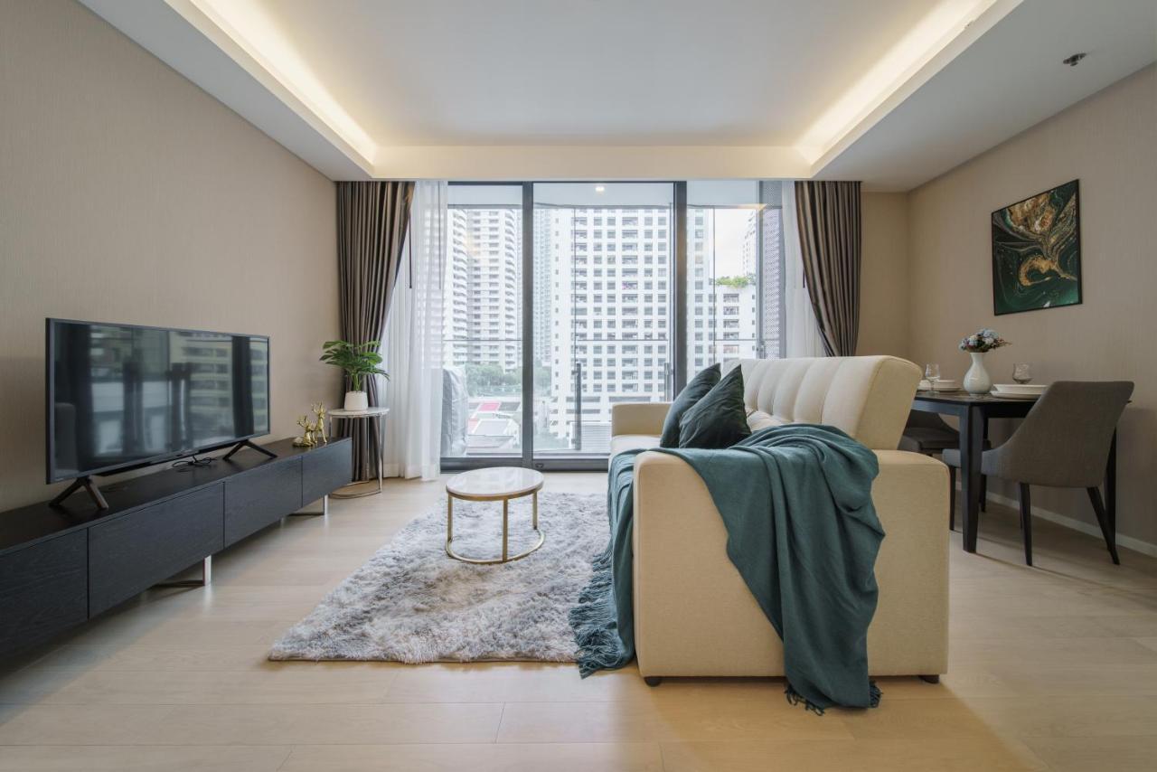 Sukhumvit 11#Luxury#Pool#Gym#Bts Nana&Mrt Sukhumvit#1Br#Max4Ppl Apartment Банкок Екстериор снимка